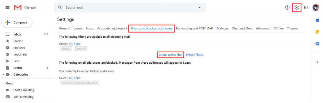 How to whitelist in Gmail